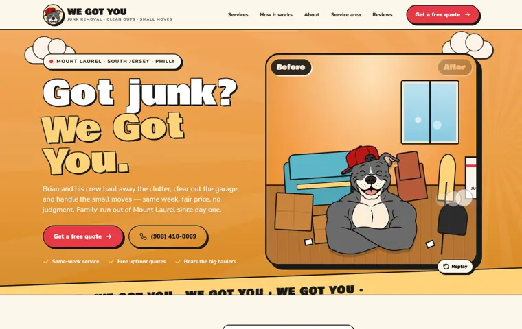 Home page of We Got You LLC